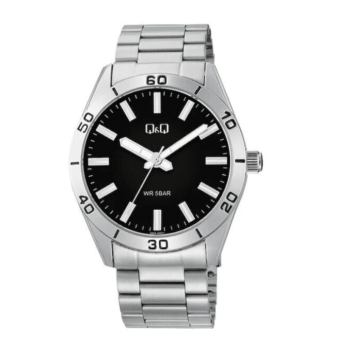Ανδρικό ρολόι χειρός με μπρασελέ Q&Q Q86B-002PY